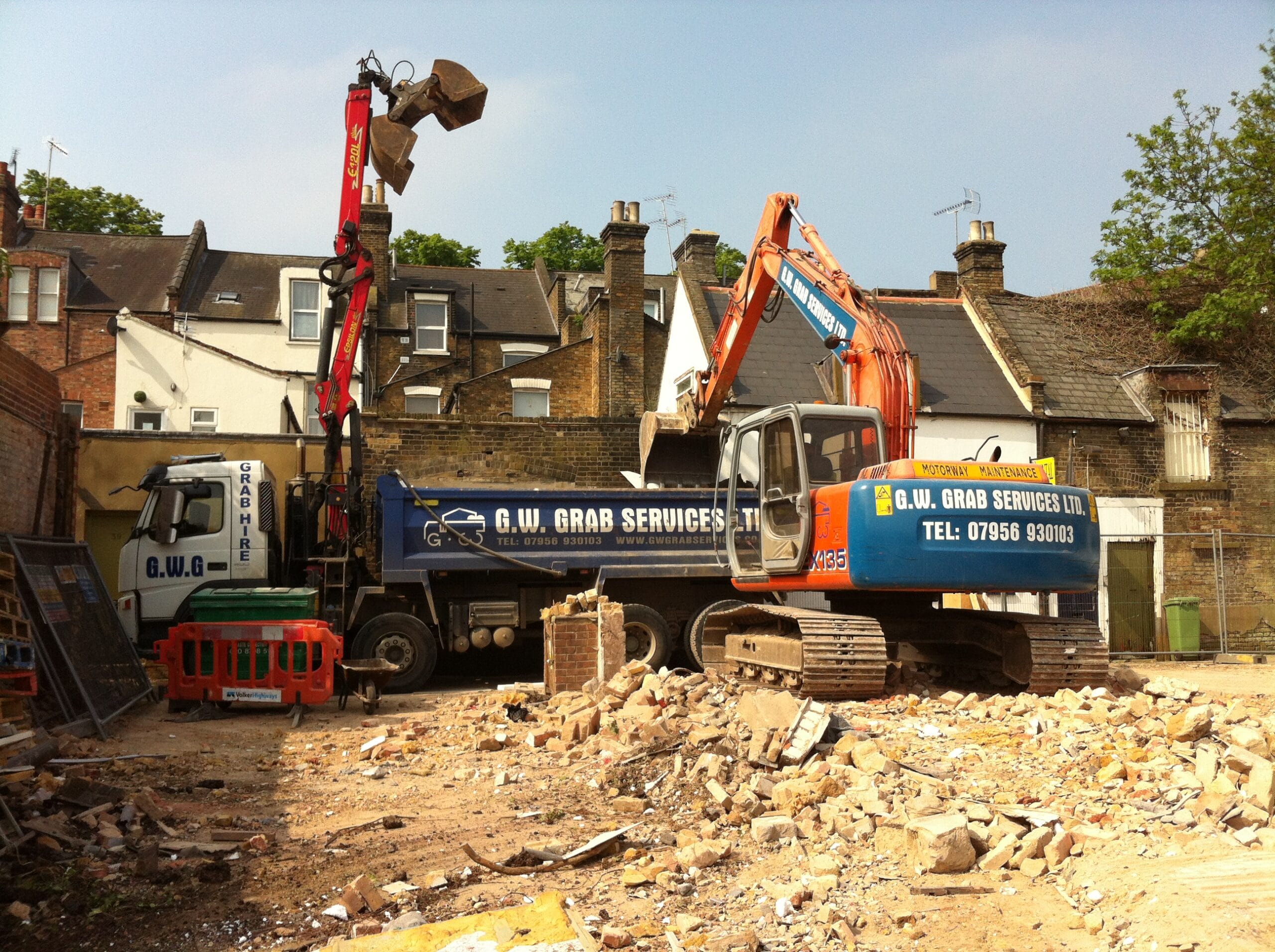 Man With Digger Hire Bishops Stortford