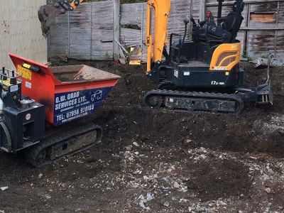 Grab excavator